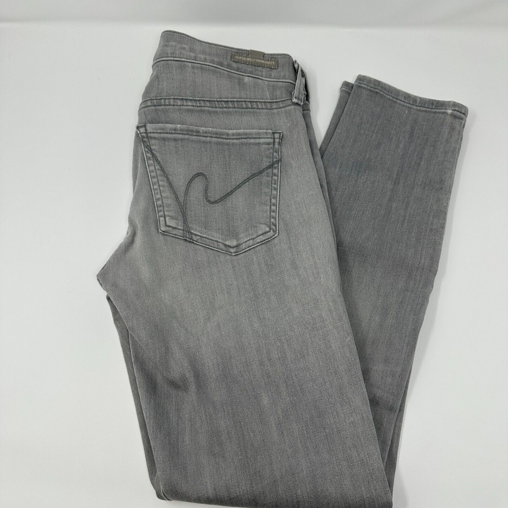 Citizens of Humanity Women's Gray Avedon Ankle Skinny Jeans Size 26 - Stretch